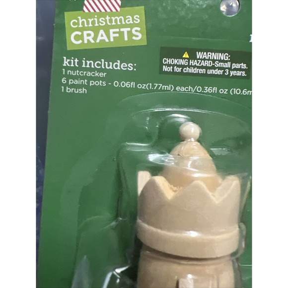Christmas crafts Nutcracker with paint kit New Make Your Own Nutcracker 7.6” - Picture 2 of 3